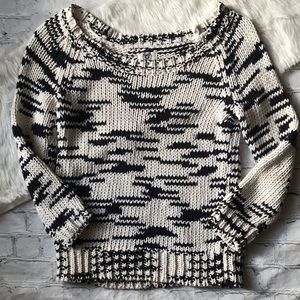 AEO Broken Stripe Scoop Neck Knit Sweater